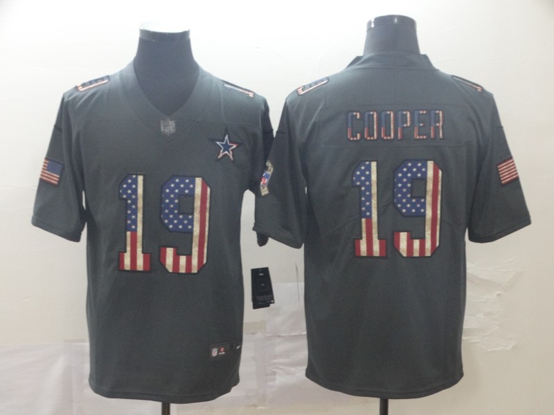 Men's Dallas Cowboys Amari Cooper #19 Black Authentic Jersey